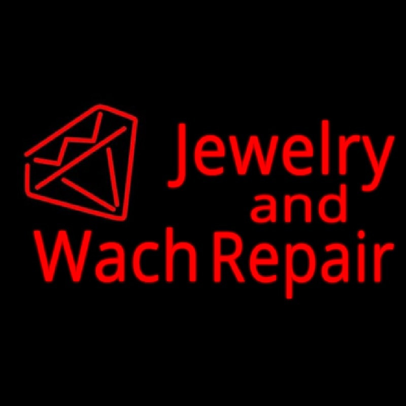 Jewelry And Watch Repair Diamond Logo Neonkyltti