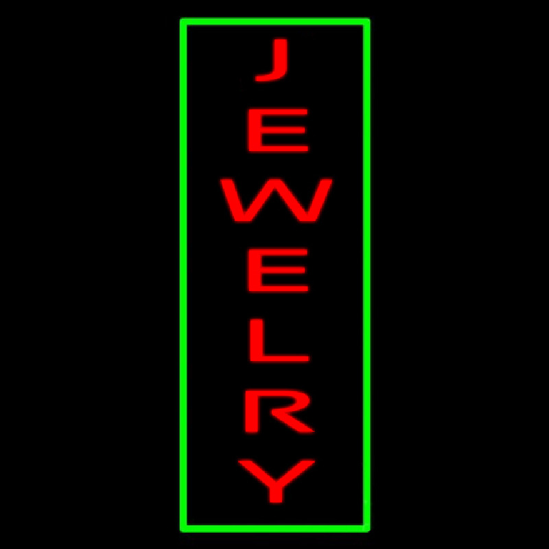 Jewelry Vertical Green Border Neonkyltti