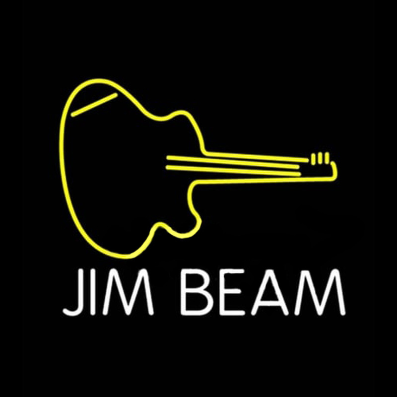 Jim Beam Guitar Neonkyltti