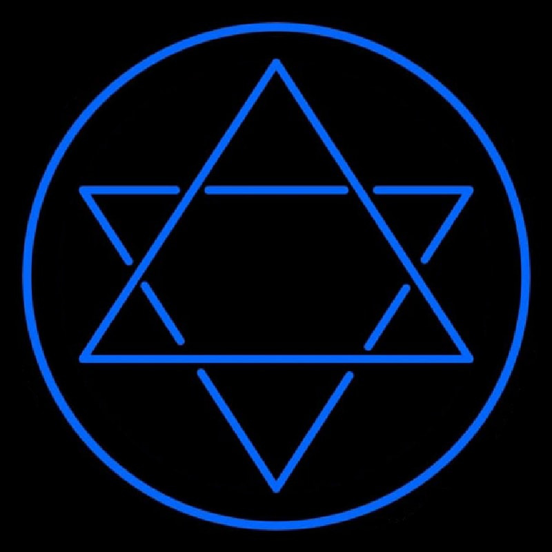Judaism Star Of David Neonkyltti