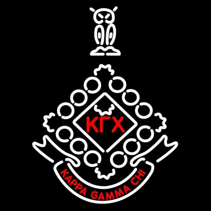 Kappa Gamma Chi Sorority Logo Neonkyltti