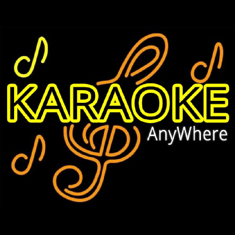 Karaoke Anywhere Neonkyltti