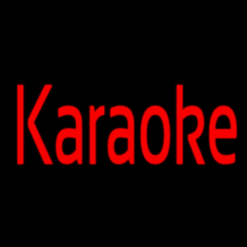 Karaoke Cursive 1 Neonkyltti