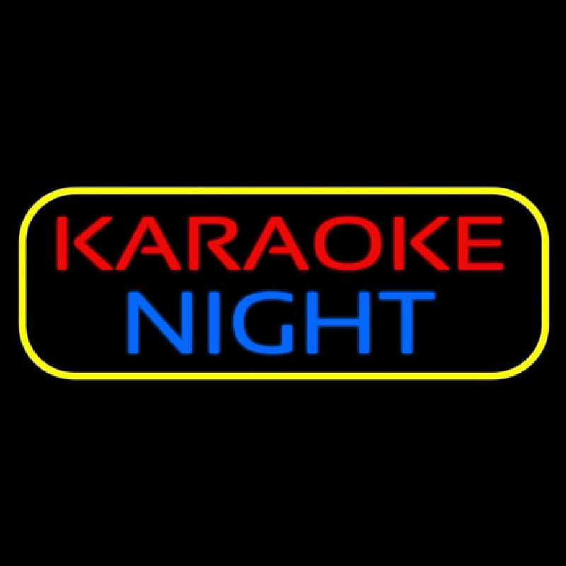 Karaoke Night Colorful Neonkyltti