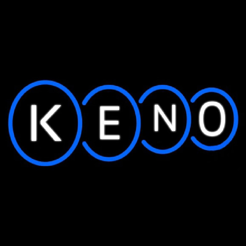 Keno With Border 1 Neonkyltti