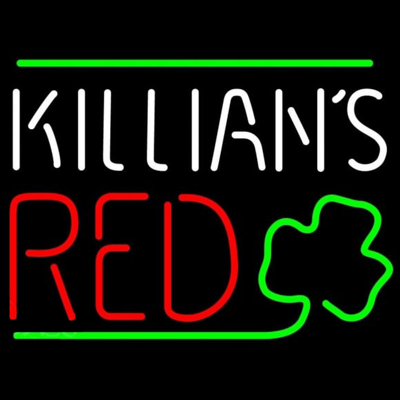 Killians Red Shamrock Beer Sign Neonkyltti