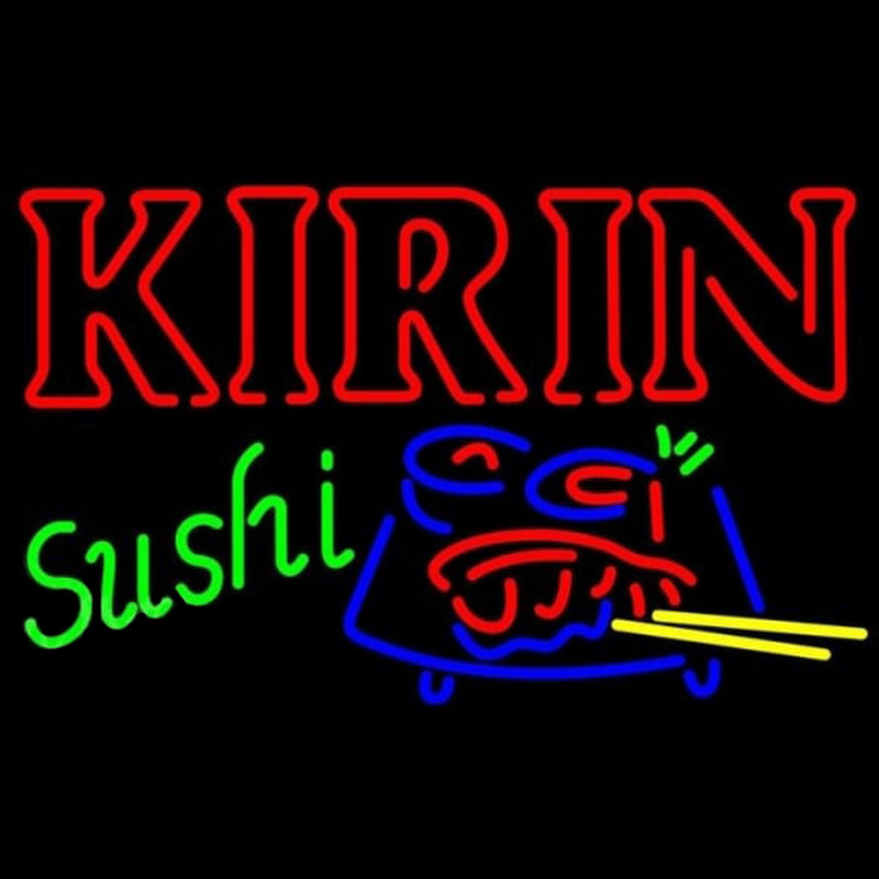 Kirin Beer And Sushi Beer Sign Neonkyltti