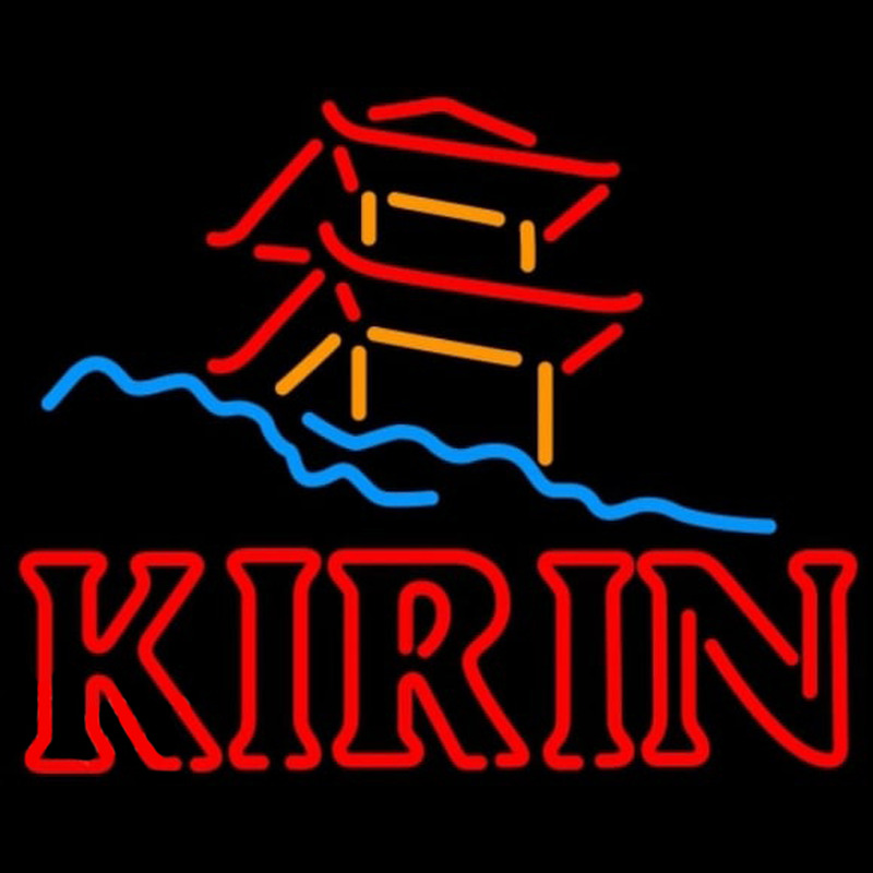 Kirin Japanese Pagoda Beer Sign Neonkyltti