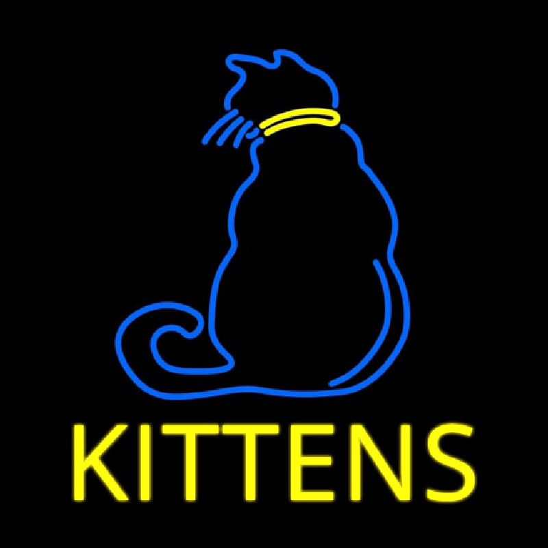 Kittens Cat Neonkyltti