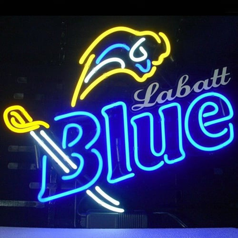 Labatt Blue Olut Baari Avoinna Neonkyltti