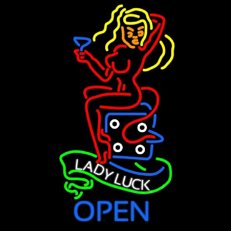 Lady Luck She Devil Neonkyltti