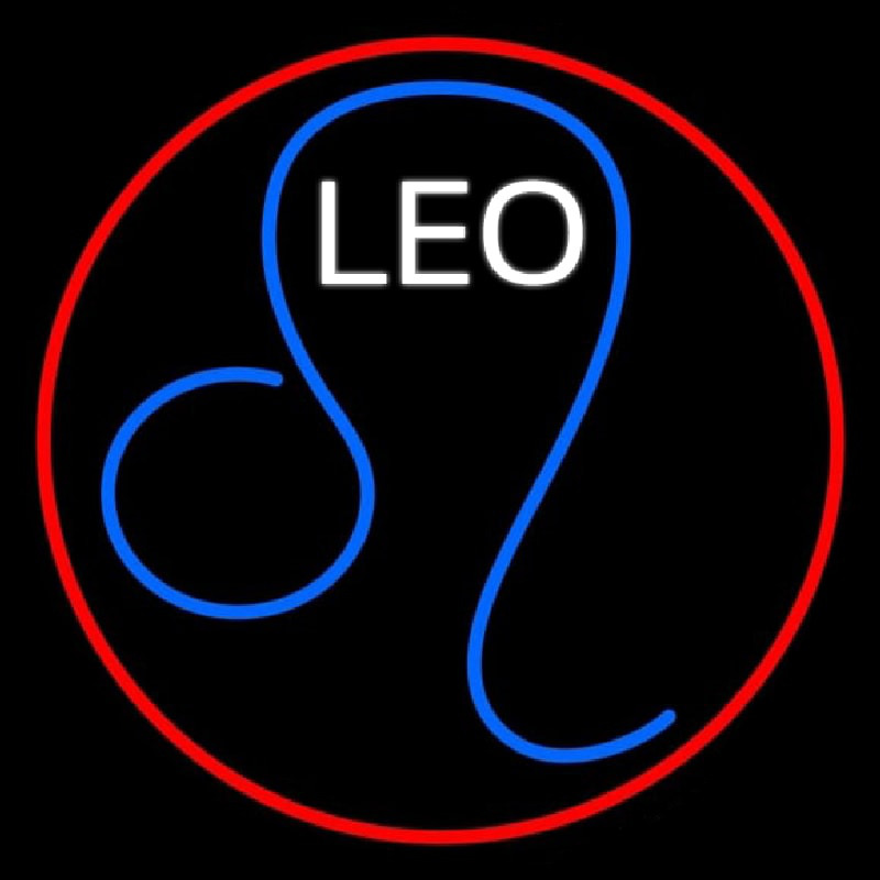 Leo Zodiac Neonkyltti