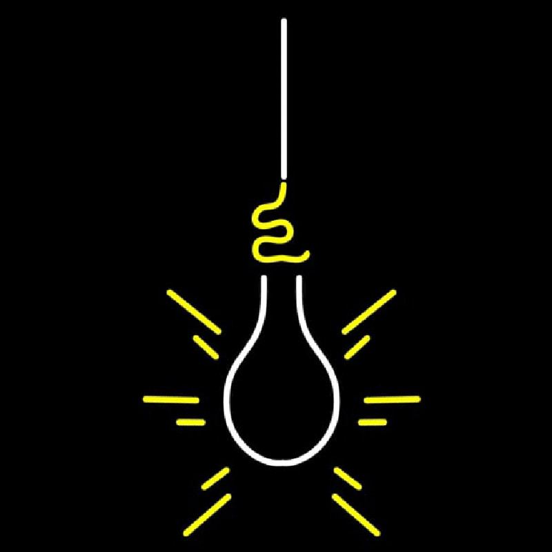 Lighting Bulb Neonkyltti