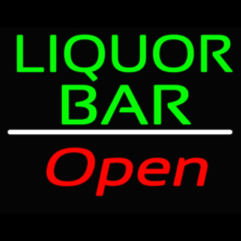 Liquor Bar Open 2 Neonkyltti