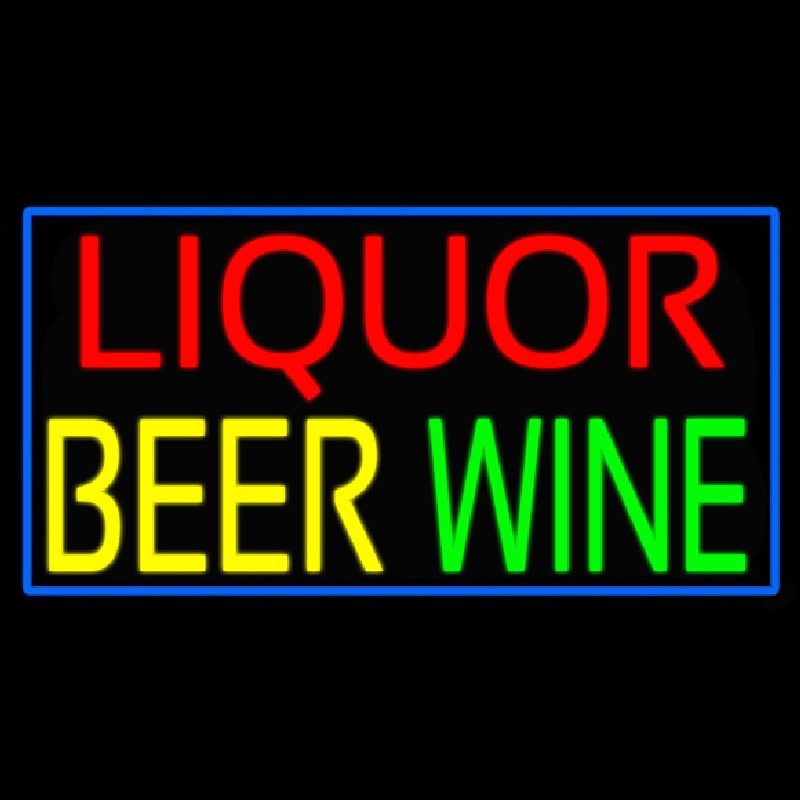 Liquor Beer Wine Neonkyltti