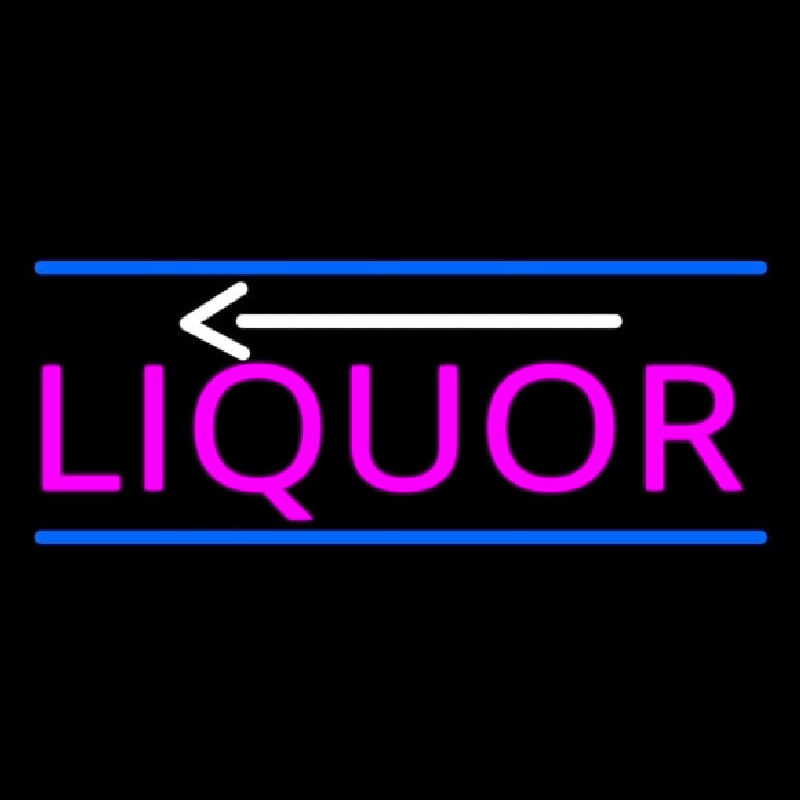 Liquor With Arrow Neonkyltti