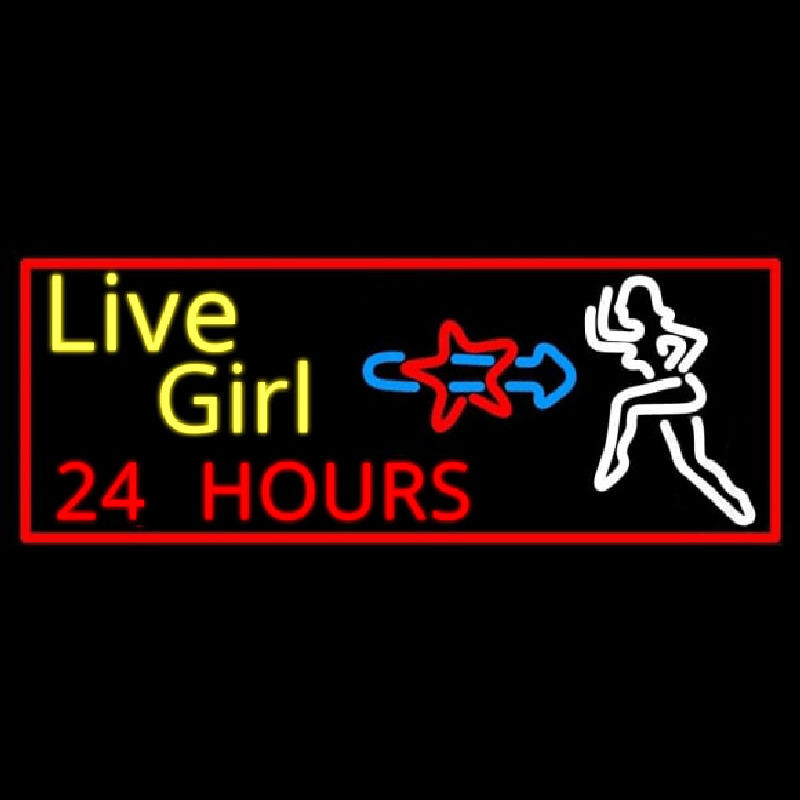 Live Girls 24 Hrs Neonkyltti