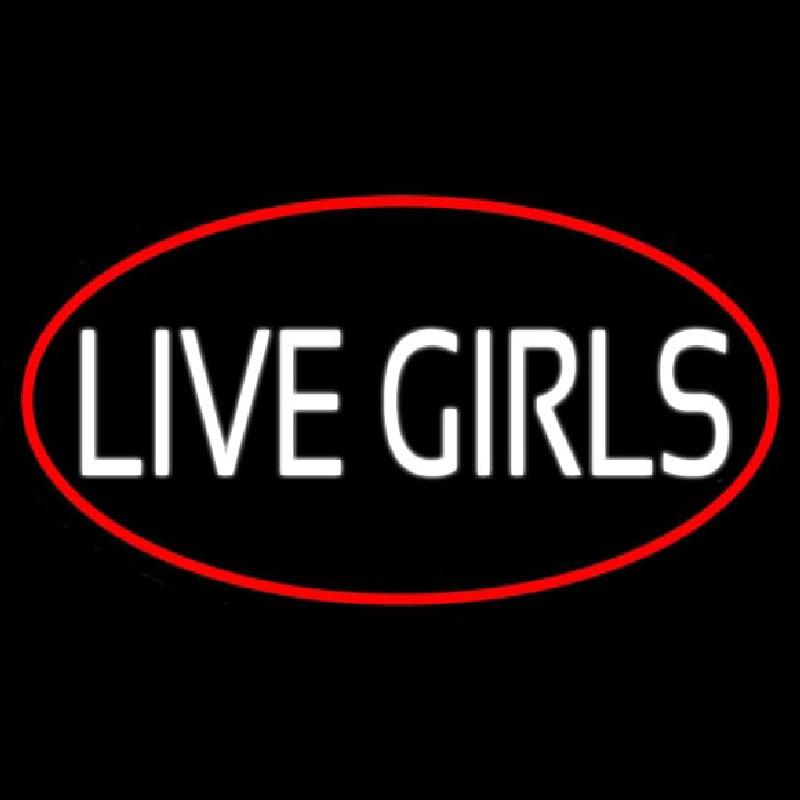 Live Girls With Red Border Neonkyltti