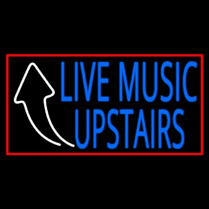 Live Music Upstairs Neonkyltti
