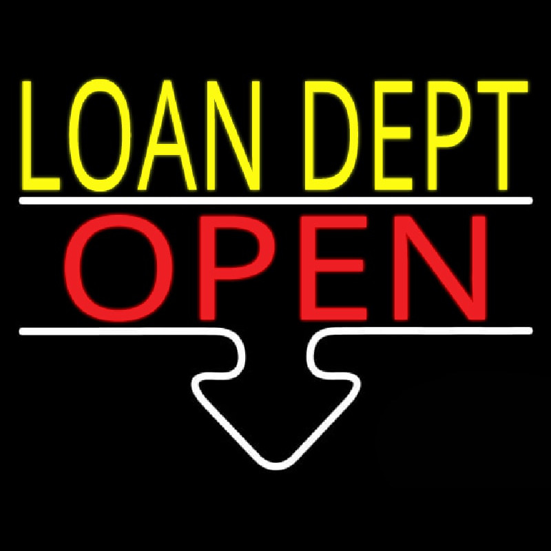 Loan Dept Open Neonkyltti