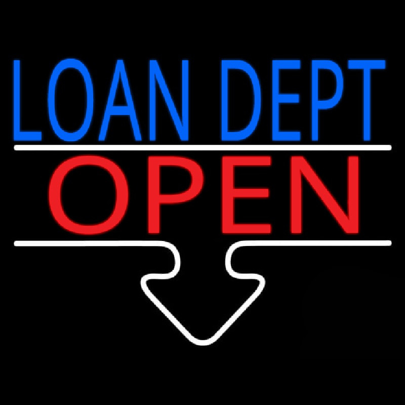 Loan Dept Open Neonkyltti
