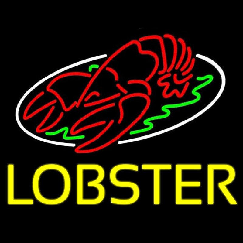 Lobster Block With Logo Neonkyltti