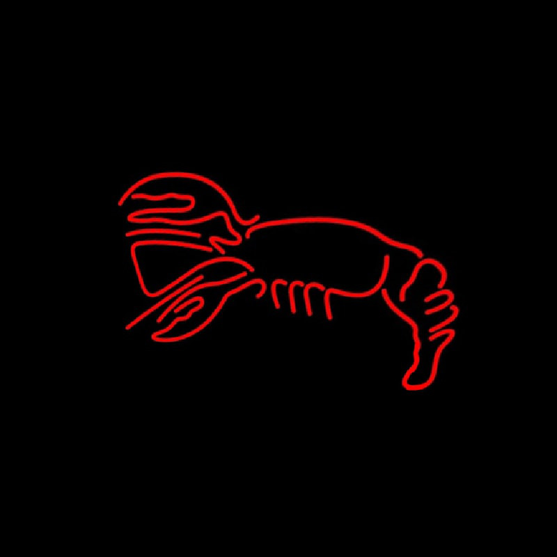 Lobster In Red Logo Neonkyltti