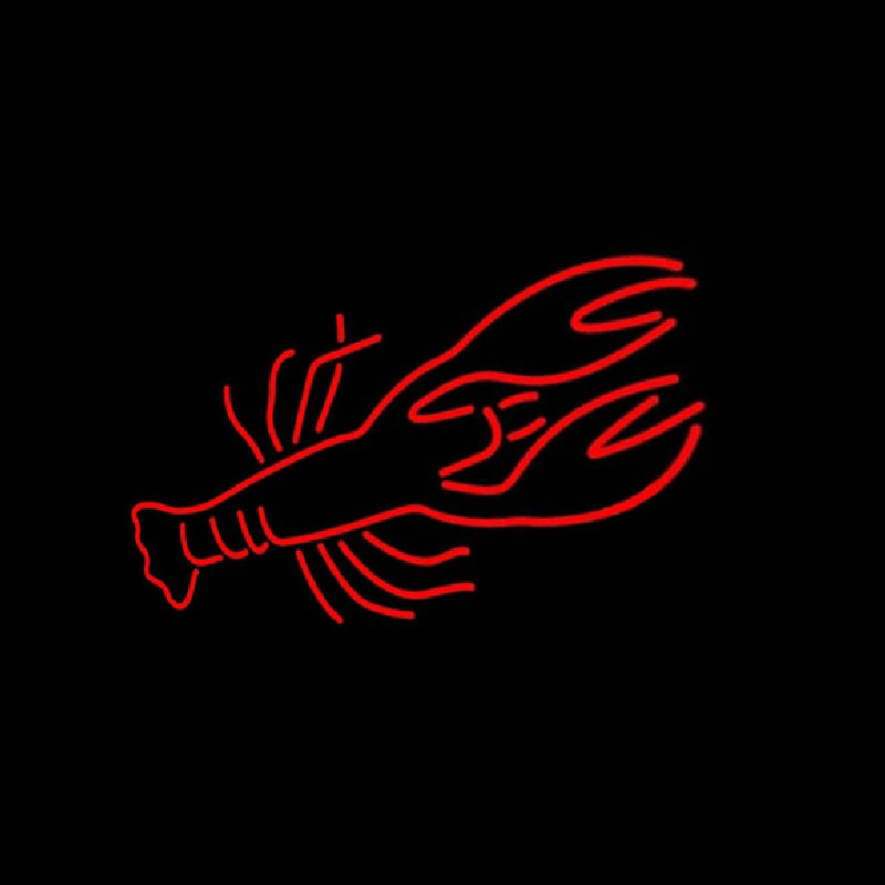 Lobster Red Logo Neonkyltti