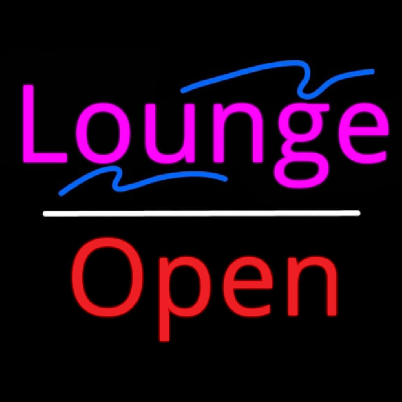 Lounge Open White Line Neonkyltti
