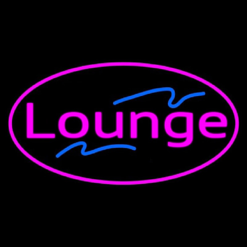 Lounge Oval Pink Neonkyltti