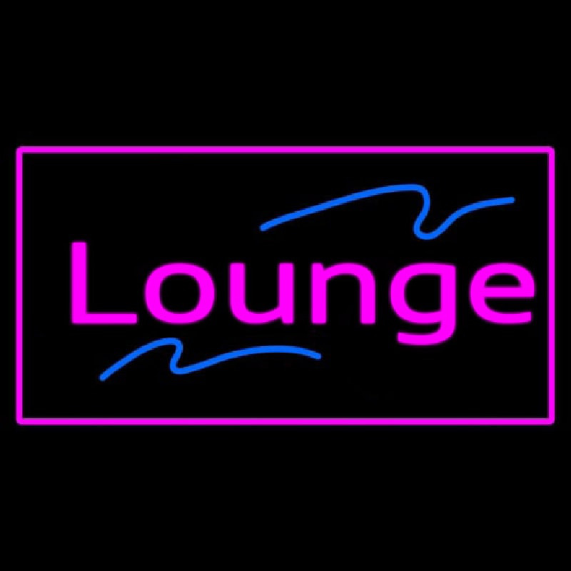 Lounge Rectangle Pink Neonkyltti
