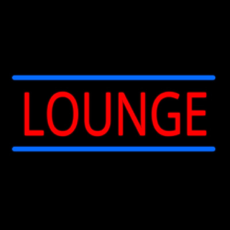 Lounge With Blue Lines Neonkyltti