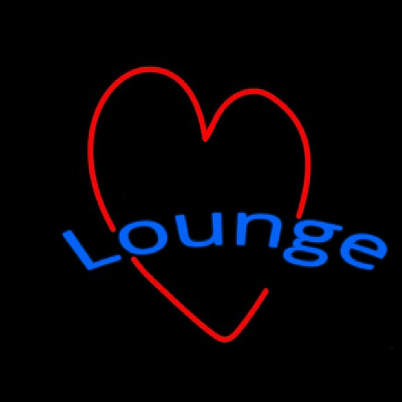 Lounge With Heart Neonkyltti