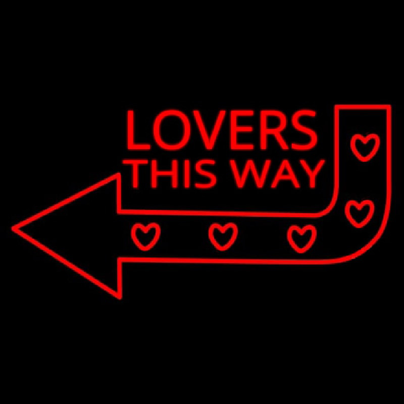 Lovers This Way Neonkyltti