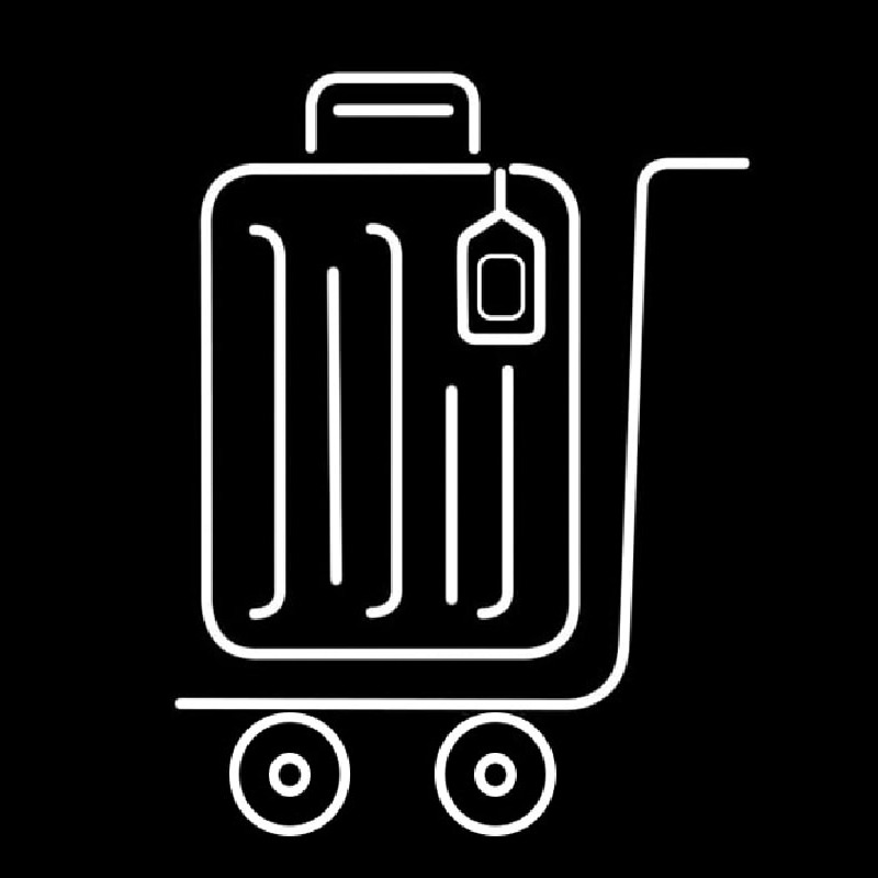 Luggage Bag Icon Neonkyltti