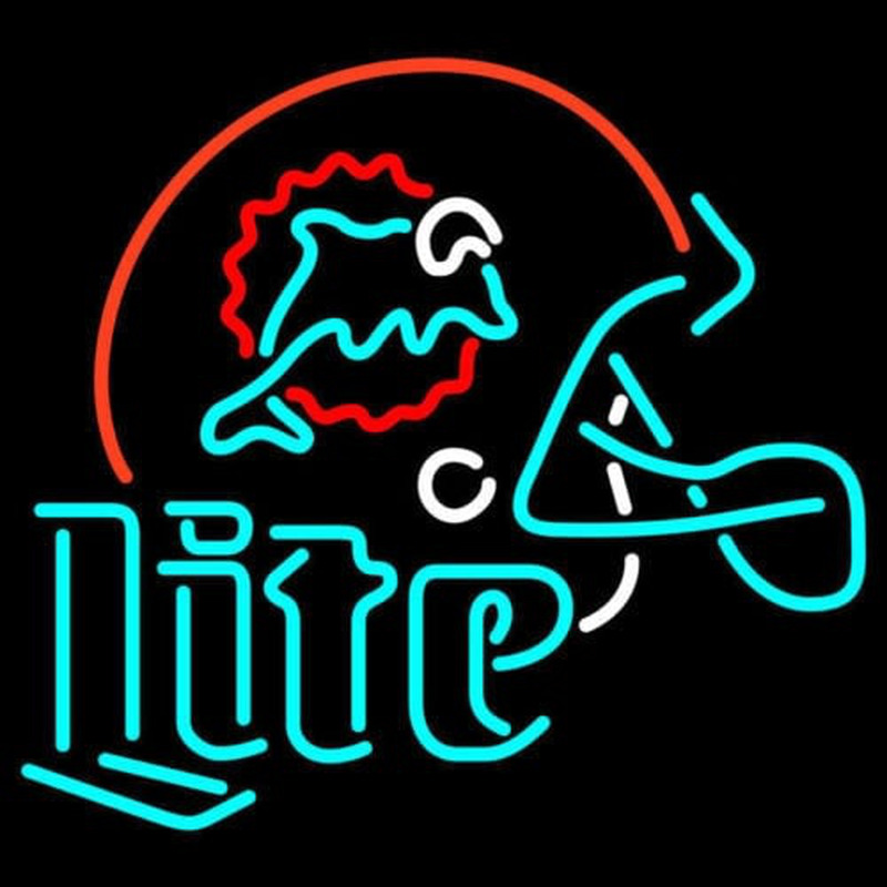 MIAMI DOLPHINS MILLER LITE Neonkyltti