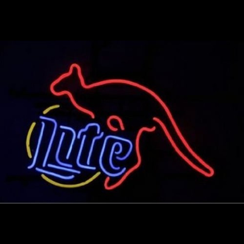 MILLER LITE KANGAROO Neonkyltti