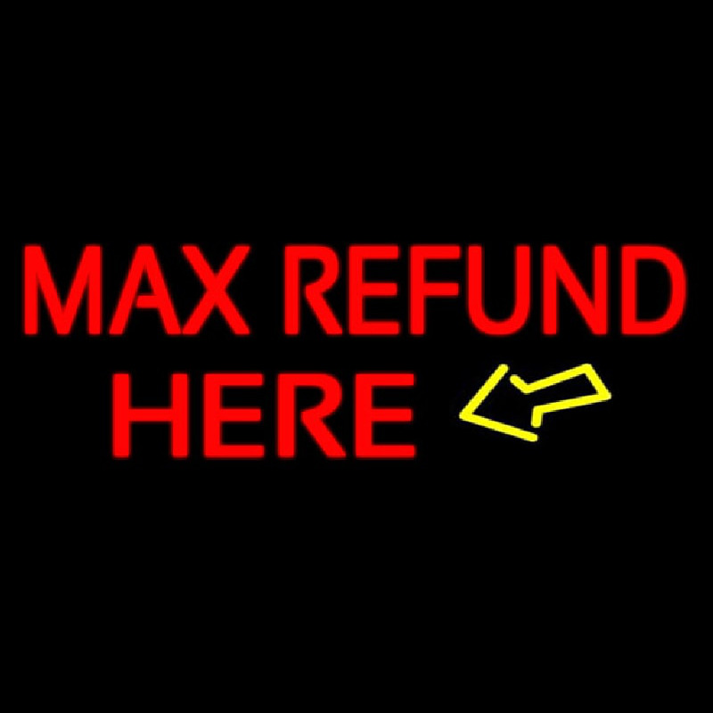 Ma  Refund Here Neonkyltti