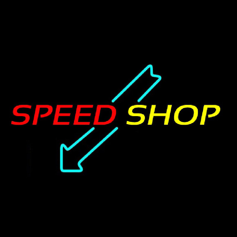 Machine Speed Shop Neonkyltti