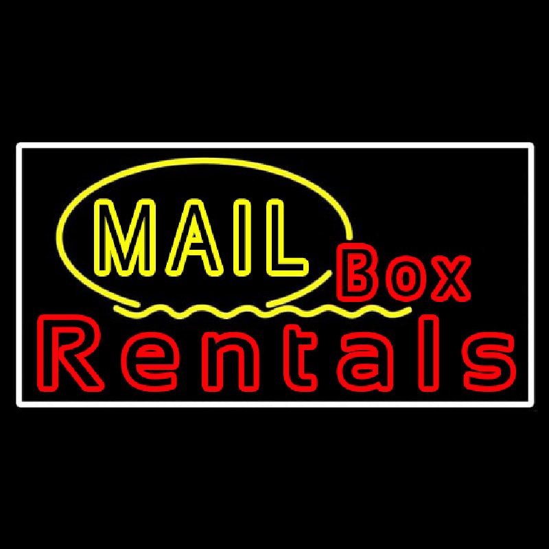 Mail Block Bo  Rentals Neonkyltti