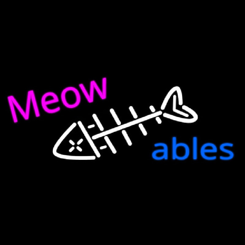 Meow Ables Neonkyltti