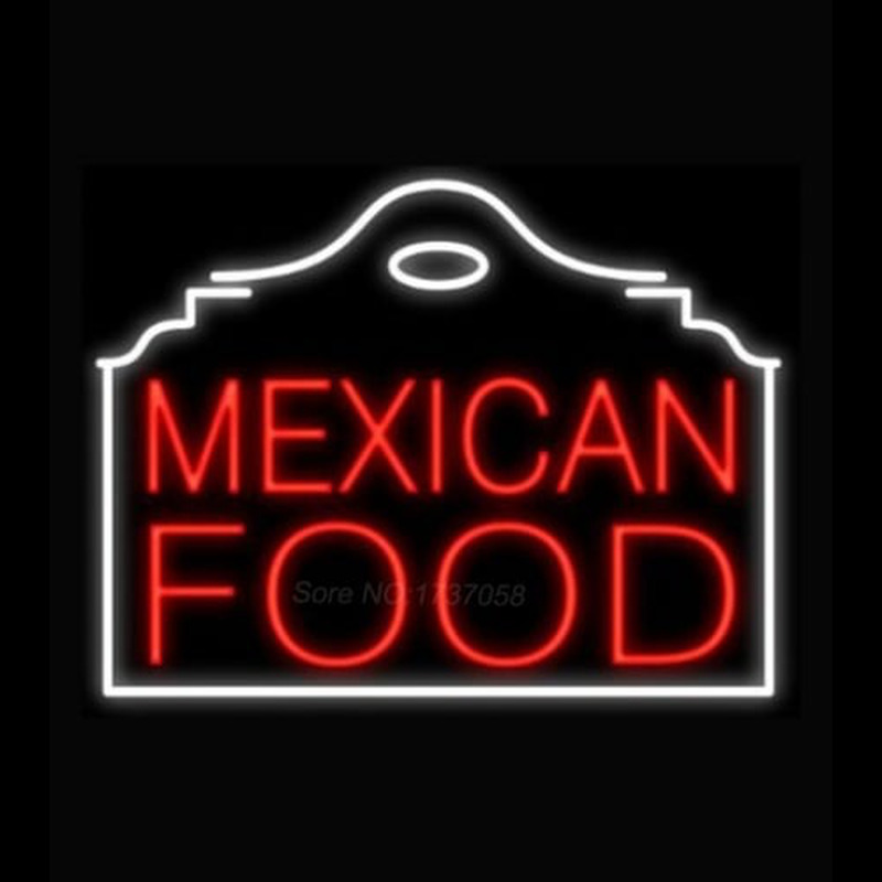 Mexican Food Red Building Neonkyltti