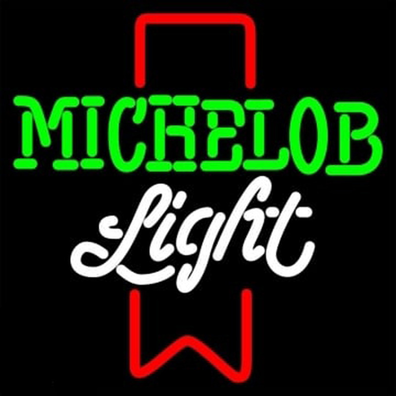 Michelob Light Red Ribbon Neonkyltti