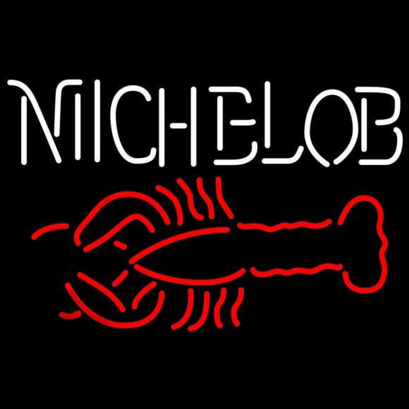 Michelob Lobster Beer Sign Neonkyltti