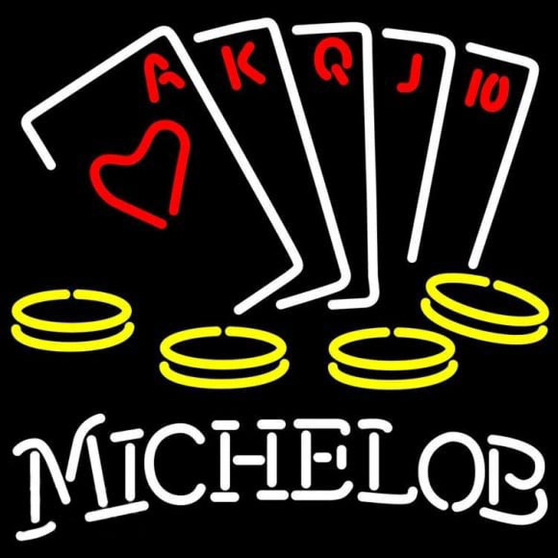 Michelob Poker Ace Series Beer Sign Neonkyltti