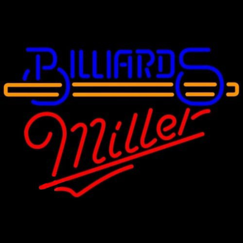 Miller Billiards With Stick Pool Neonkyltti