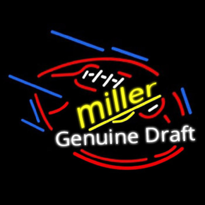 Miller Genuine Draft Foot Ball Neonkyltti