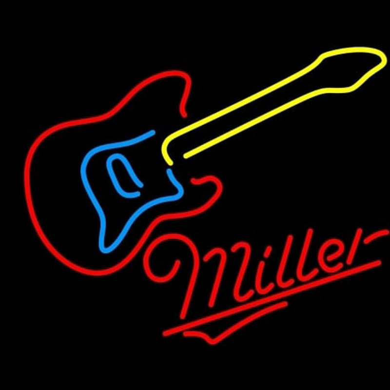 Miller Guitar Neonkyltti