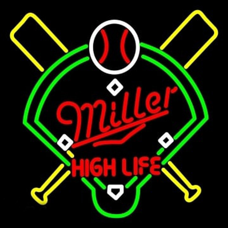 Miller High Life Baseball Neonkyltti