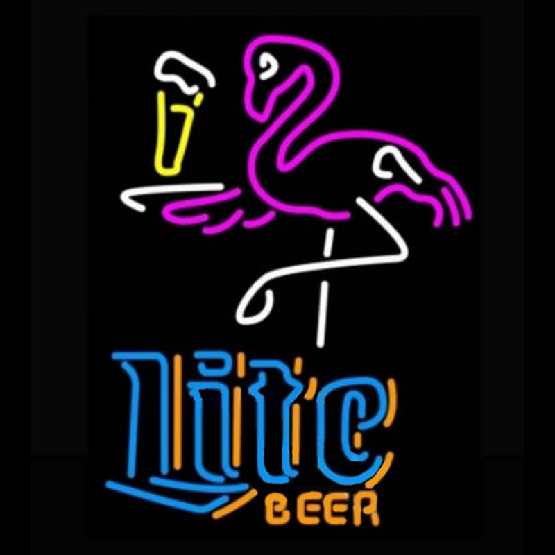 Miller Lite Flamingo Neonkyltti